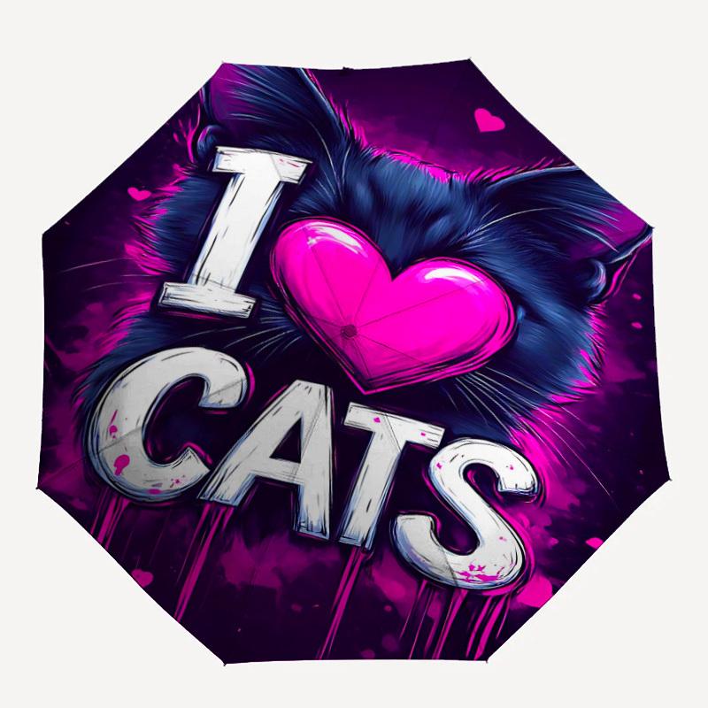 1pc Cats Love Heart Automatic Open/Close Umbrella, Portable Folding Umbrella for Travel, Themed Events097
1pc Cats Love Heart Automatic Open/Close Umbrella, Portable Folding Umbrella for Travel, Themed Events097