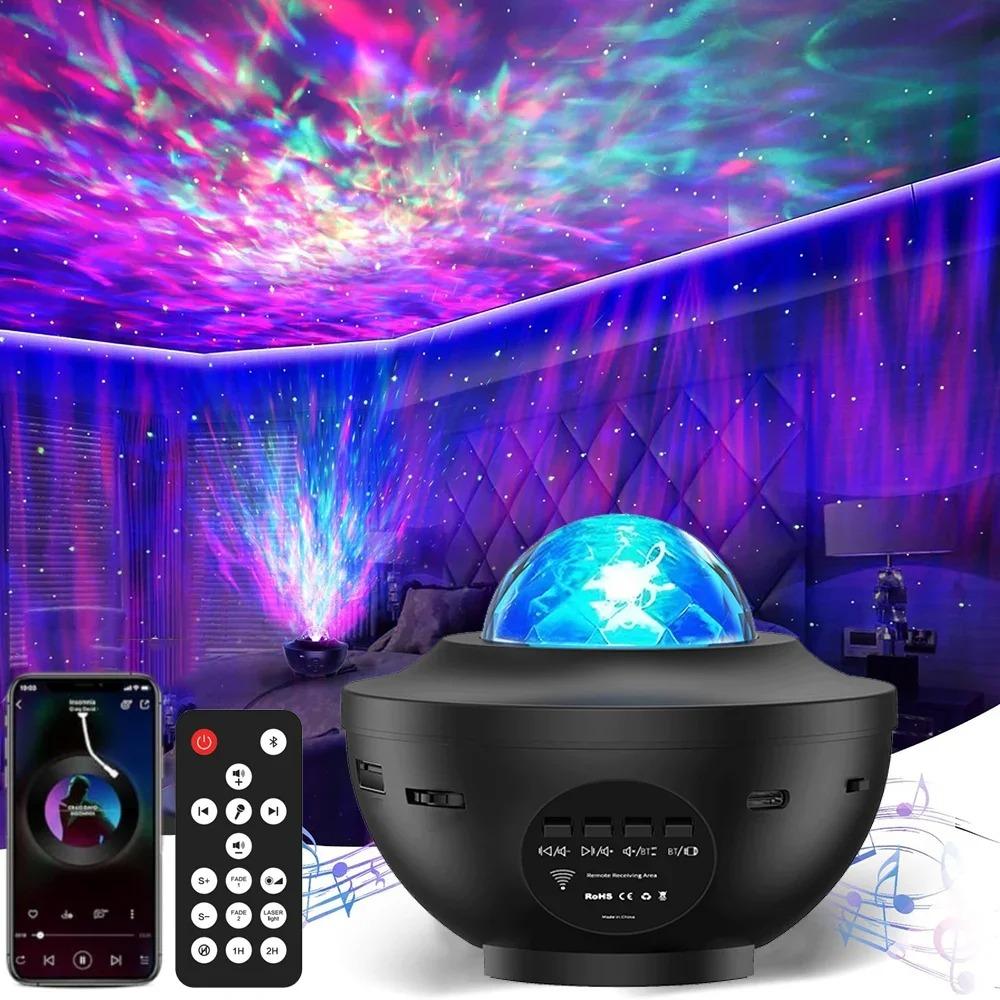 1 шт. Светодиодный проектор Galaxy Star с эффектом водной ряби, Музыкальные динамики, Многоцветный ночник с пультом дистанционного управления, Питание от USB, Декор для спальни
1 шт. Светодиодный проектор Galaxy Star с эффектом водной ряби, Музыкальные динамики, Многоцветный ночник с пультом дистанционного управления, Питание от USB, Декор для спальни