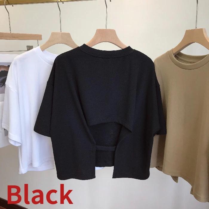 Summer New Ladies Casual Backless T-Shirt 2023 Korean Women Round Neck Loose Sweet Spicy Wind Short-Sleeved Crop Tops XL
Summer New Ladies Casual Backless T-Shirt 2023 Korean Women Round Neck Loose Sweet Spicy Wind Short-Sleeved Crop Tops XL