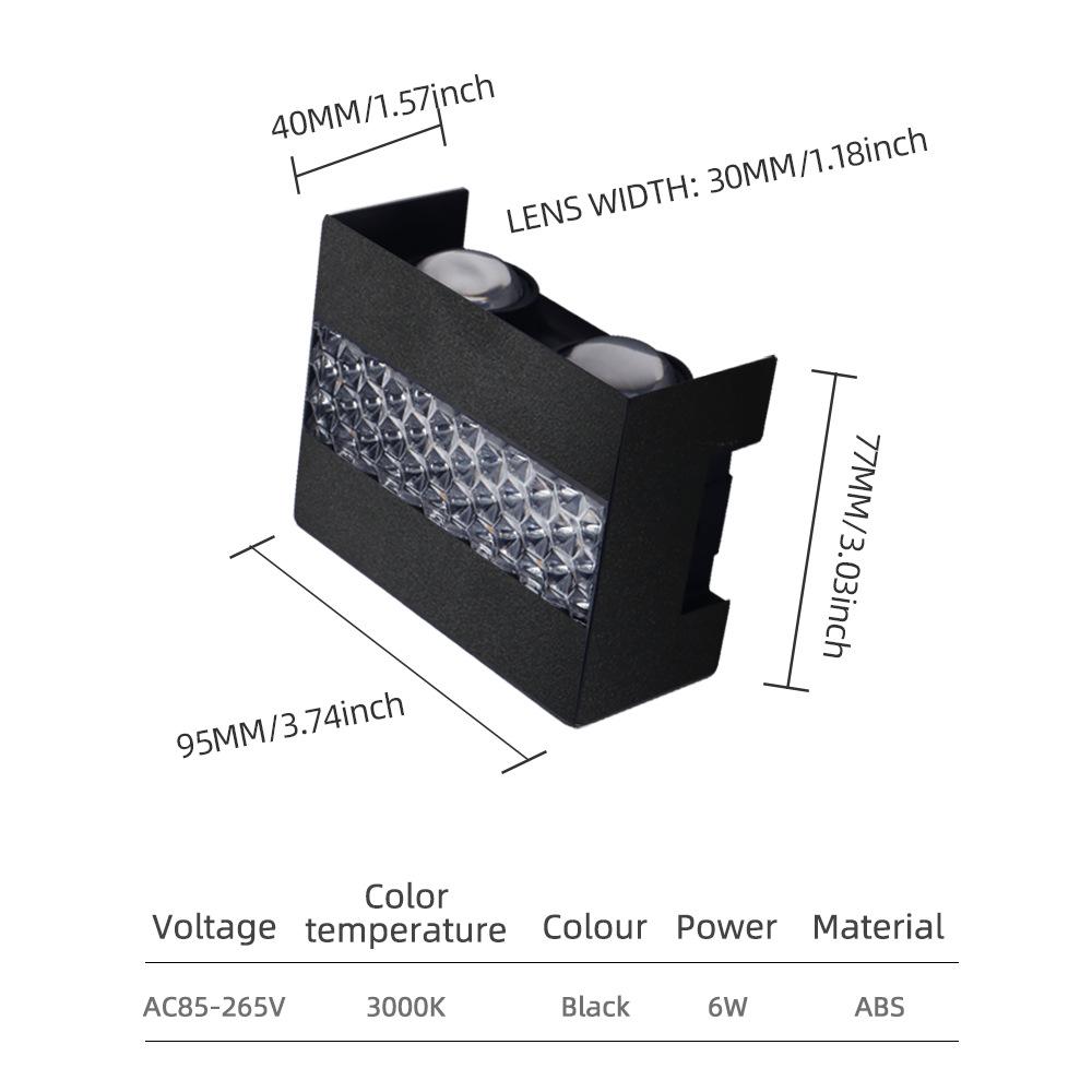 Outdoor Waterproof Wall Lamp, ABS Material Warm Light Decorative Courtyard Lamp Wall Lamp 6w warm white чорний
Outdoor Waterproof Wall Lamp, ABS Material Warm Light Decorative Courtyard Lamp Wall Lamp 6w warm white чорний