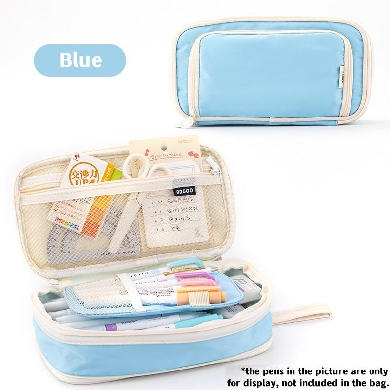 Angoo Macaron Color Pencil Case Pen Bag Expandable Pocket Storage Pouch Organizer for Stationery Student A7292 светло-синий
Angoo Macaron Color Pencil Case Pen Bag Expandable Pocket Storage Pouch Organizer for Stationery Student A7292 светло-синий