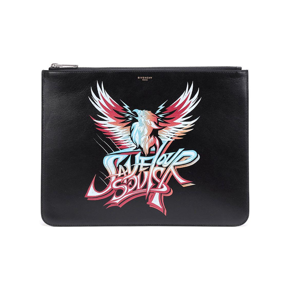 Givenchy Colorful Wing Print Zipper Leather Clutch Large Men Clutch Black BK600JK0AD-960 Basic Set (Bag+Dust Bag)
Givenchy Colorful Wing Print Zipper Leather Clutch Large Men Clutch Black BK600JK0AD-960 Basic Set (Bag+Dust Bag)