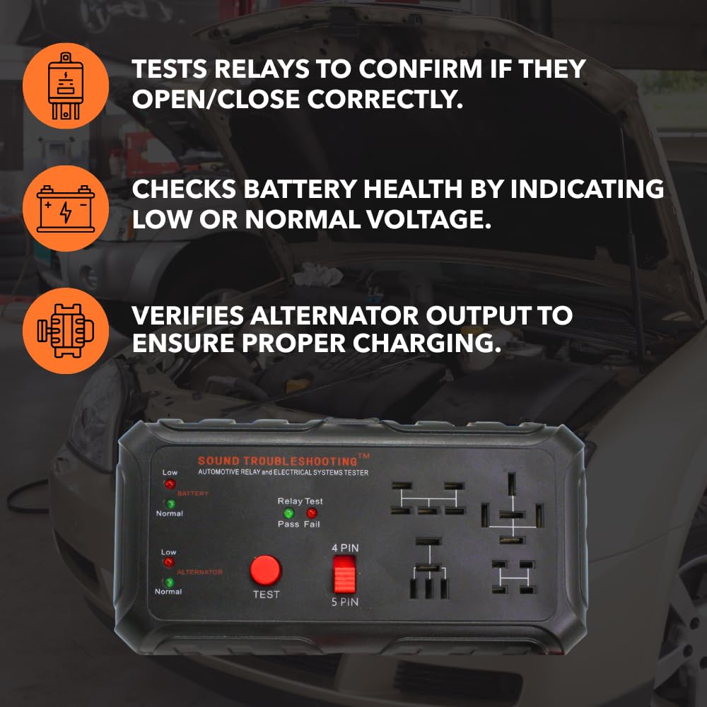12V Automotive Relay Tester - Car Battery & Alternator Test Kit | 4/5 Pin Relay Tester United States
12V Automotive Relay Tester - Car Battery & Alternator Test Kit | 4/5 Pin Relay Tester United States