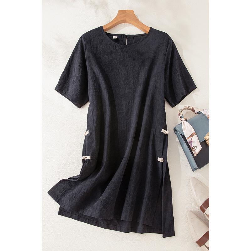 2026 Women s Retro Zen Style Cotton Linen Dress with Dark Pattern and Side Frog Button XXL чёрный
2026 Women s Retro Zen Style Cotton Linen Dress with Dark Pattern and Side Frog Button XXL чёрный