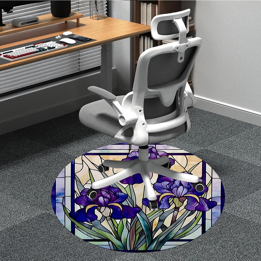 1pc Iris StainedGlass Office Round Area Rug, Under Office Chairs Bedroom Living Room Home Decor, Room Deco, Available in Various Sizes L1024283 80cm by 80cm
1pc Iris StainedGlass Office Round Area Rug, Under Office Chairs Bedroom Living Room Home Decor, Room Deco, Available in Various Sizes L1024283 80cm by 80cm