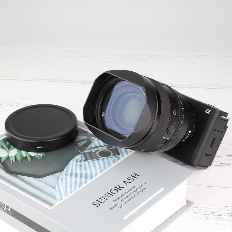 Haoge Lens Hood Metal Square Bayonet for Sony FE 35mm F1.4 GM, Sony FE50mm F1.4 GM Lens Hood With Metal Cap, Replaces ALC-SH0001
Haoge Lens Hood Metal Square Bayonet for Sony FE 35mm F1.4 GM, Sony FE50mm F1.4 GM Lens Hood With Metal Cap, Replaces ALC-SH0001