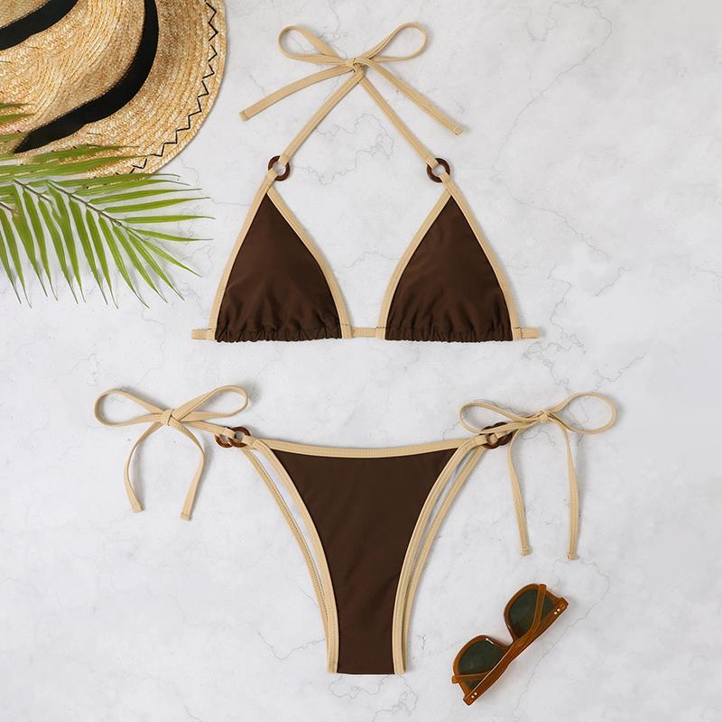 Жіночий літній пляжний відпочинок Сексуальний купальник-бікіні трикутної форми однотонного кольору з бинтами L
Жіночий літній пляжний відпочинок Сексуальний купальник-бікіні трикутної форми однотонного кольору з бинтами L