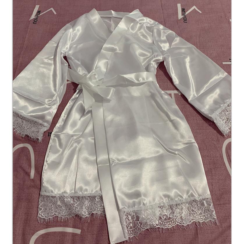 Sexy Women s Kimono Robe Lace Trimmed Satin Nightgown Bridal Wedding Sleepwear Adjustable Belt Comfortable Loungewear XS слонова кістка
Sexy Women s Kimono Robe Lace Trimmed Satin Nightgown Bridal Wedding Sleepwear Adjustable Belt Comfortable Loungewear XS слонова кістка