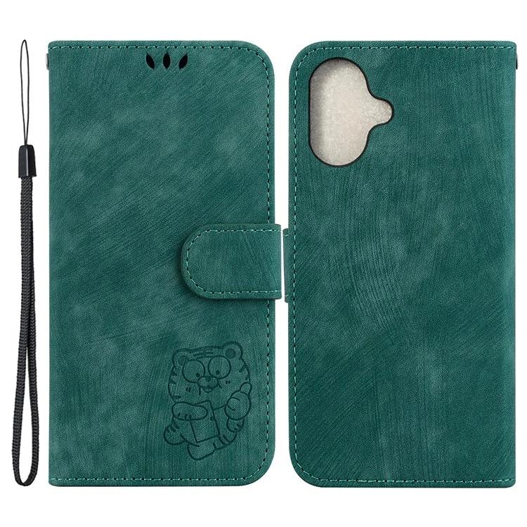 For iPhone 16 Plus Stand Case Cute Tiger Imprint Leather Wallet Phone Cover - Green
For iPhone 16 Plus Stand Case Cute Tiger Imprint Leather Wallet Phone Cover - Green