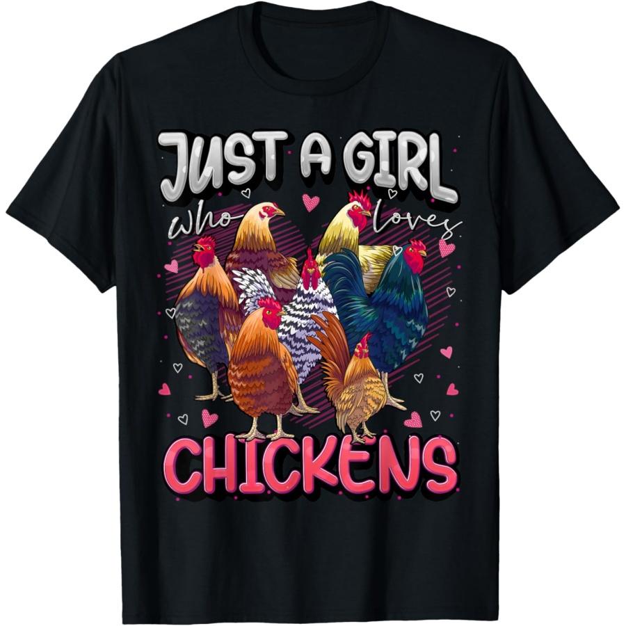 Just A Girl Who Loves Chickens Cute Chicken Lover Farmers T-Shirt XXXXXL чорний
Just A Girl Who Loves Chickens Cute Chicken Lover Farmers T-Shirt XXXXXL чорний