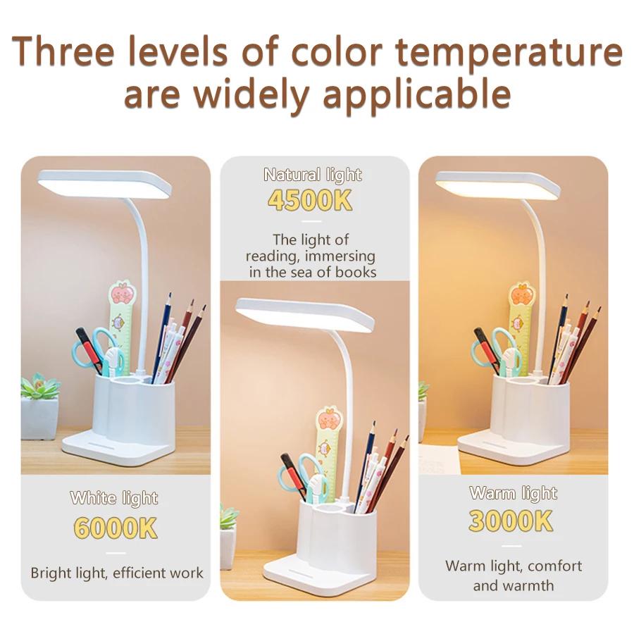 Desk Lamp Rechargeable Eye Protection Learning Dormitory Bedroom Bedside Reading Night Light 3600 Battery Life Stepless Dimming белый
Desk Lamp Rechargeable Eye Protection Learning Dormitory Bedroom Bedside Reading Night Light 3600 Battery Life Stepless Dimming белый