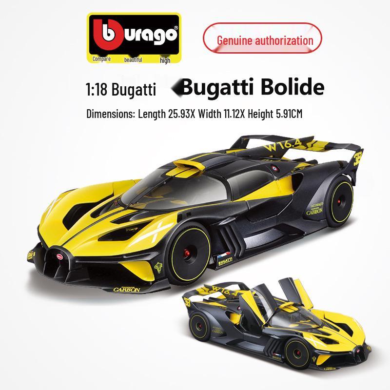 Bimego 1:18 Модель автомобиля Bugatti Bolide Alpha из сплава Коллекция украшений
Bimego 1:18 Модель автомобиля Bugatti Bolide Alpha из сплава Коллекция украшений