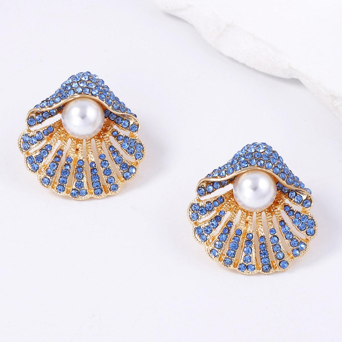 Digadagu Metal Rhinestone Shell Stud Earrings New Women s Simple Elegant Earrings Daily Zircon Accessories синій
Digadagu Metal Rhinestone Shell Stud Earrings New Women s Simple Elegant Earrings Daily Zircon Accessories синій