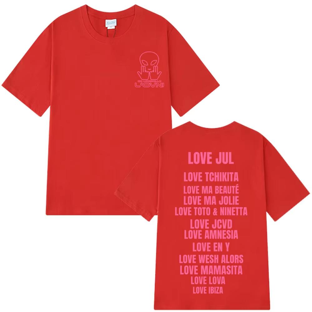 Rapper Jul Love Jul Fashion Graphic Tshirts Unisex Women Hip Hop Short Sleeve Cotton Oversized Aesthetic Trendy Tshirt Streetwear 4XL
Rapper Jul Love Jul Fashion Graphic Tshirts Unisex Women Hip Hop Short Sleeve Cotton Oversized Aesthetic Trendy Tshirt Streetwear 4XL