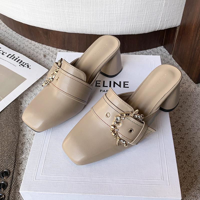 Baotou drag women s summer new 2025 outer wear lazy muller shoes French rear-heeled single shoes square head cool slippers 43
Baotou drag women s summer new 2025 outer wear lazy muller shoes French rear-heeled single shoes square head cool slippers 43