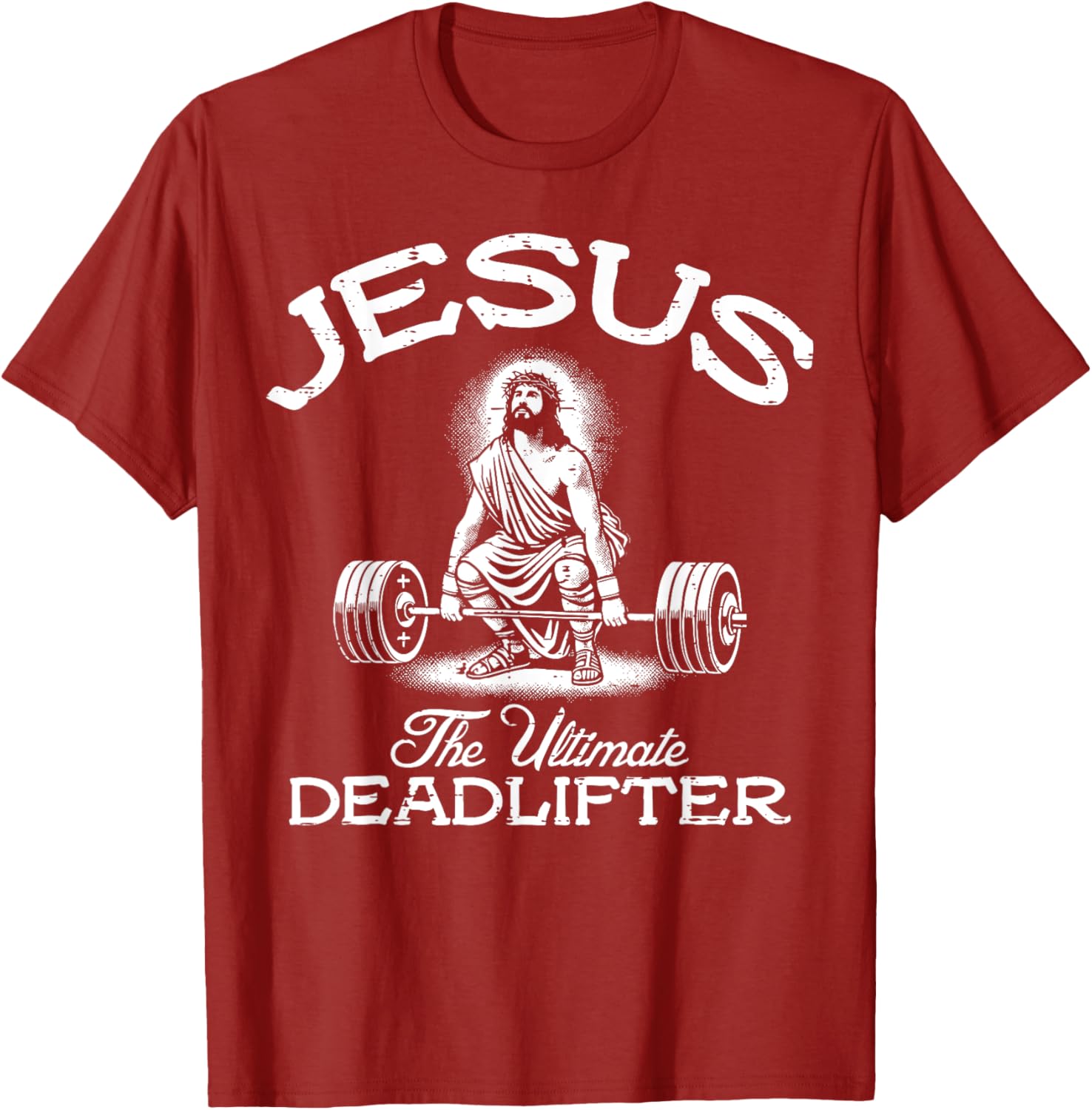 Jesus Ultimate Deadlifter Graphic Tee Christian Workout Gym Apparel for Men Women S
Jesus Ultimate Deadlifter Graphic Tee Christian Workout Gym Apparel for Men Women S
