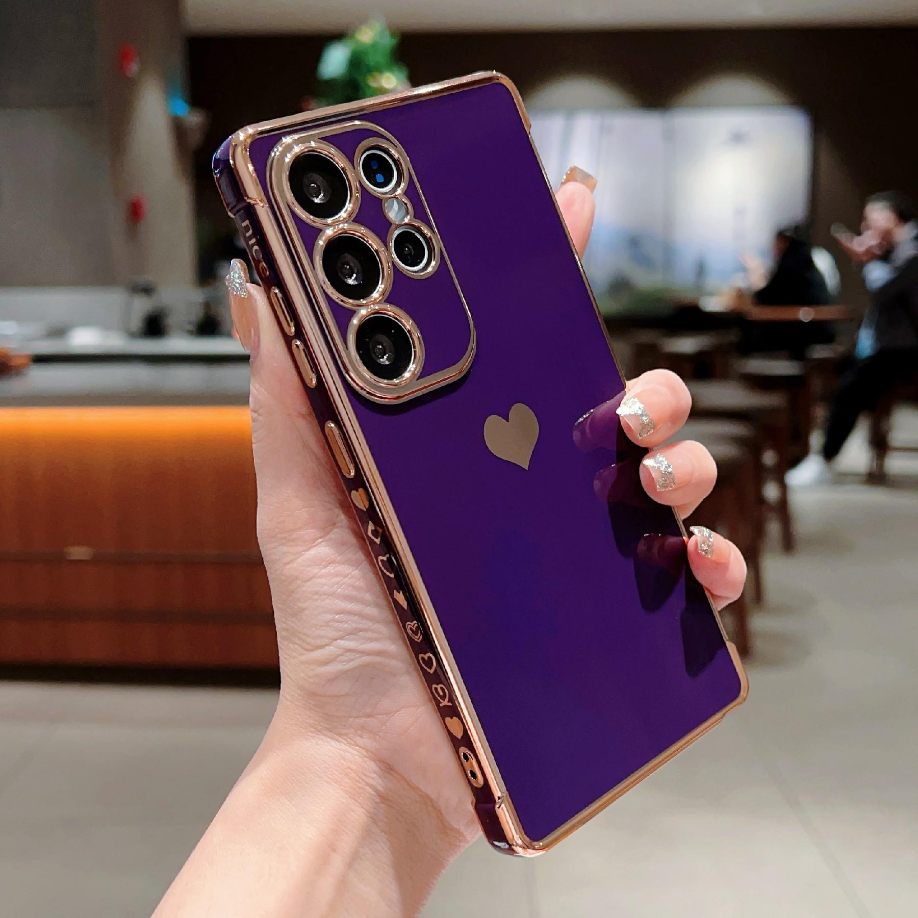 For Samsung Galaxy S25 Ultra Case TPU Phone Back Cover Electroplating Heart Pattern Rose
For Samsung Galaxy S25 Ultra Case TPU Phone Back Cover Electroplating Heart Pattern Rose