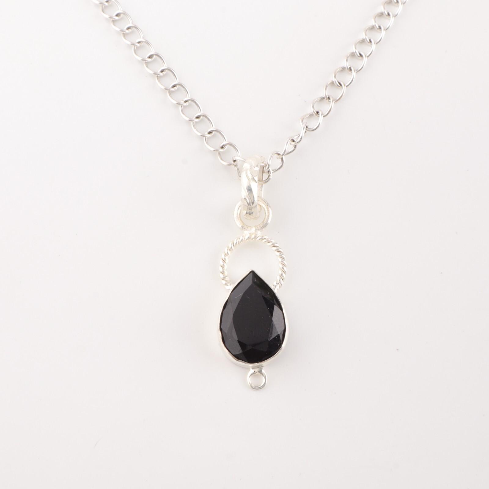Black Onyx Gemstone 925 Sterling Silver Jewelry Handmade Pendant Necklace 1.40 PP-12-18
Black Onyx Gemstone 925 Sterling Silver Jewelry Handmade Pendant Necklace 1.40 PP-12-18