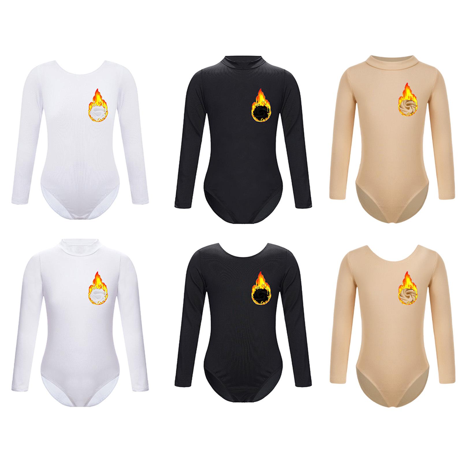 Kids Girls Fleece Lined Long Sleeve Leotard Solid Color Bodysuit Gymnastics Ballet Dance Training Warm-up Costume 3-4 Years
Kids Girls Fleece Lined Long Sleeve Leotard Solid Color Bodysuit Gymnastics Ballet Dance Training Warm-up Costume 3-4 Years