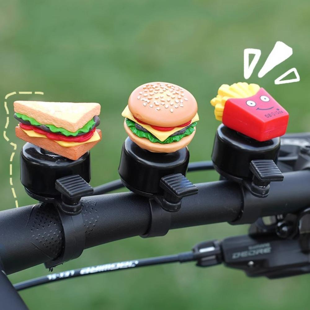 Sandwich Bicycle Horn French Fries Bike Scooter Bell Cartoon Bicycle Bell Bicycle Safety no decoration
Sandwich Bicycle Horn French Fries Bike Scooter Bell Cartoon Bicycle Bell Bicycle Safety no decoration