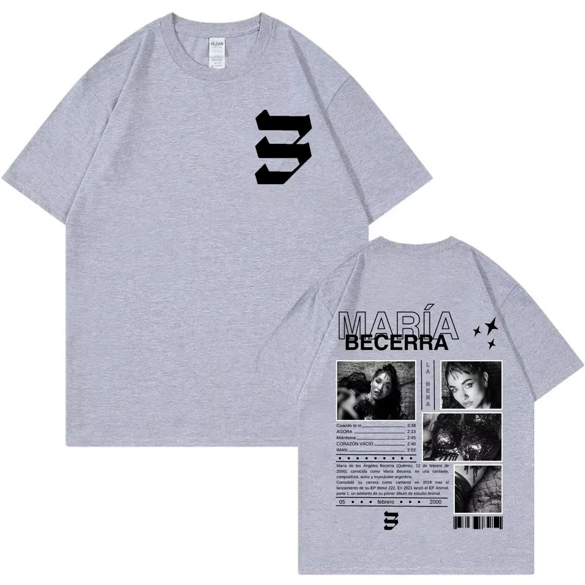 Singer Maria Becerra Album Merch Tshirt Vintage Aesthetic Short Sleeve T Shirts Unisexs Womens Fashion Casual Oversized Tshirts 4XL
Singer Maria Becerra Album Merch Tshirt Vintage Aesthetic Short Sleeve T Shirts Unisexs Womens Fashion Casual Oversized Tshirts 4XL