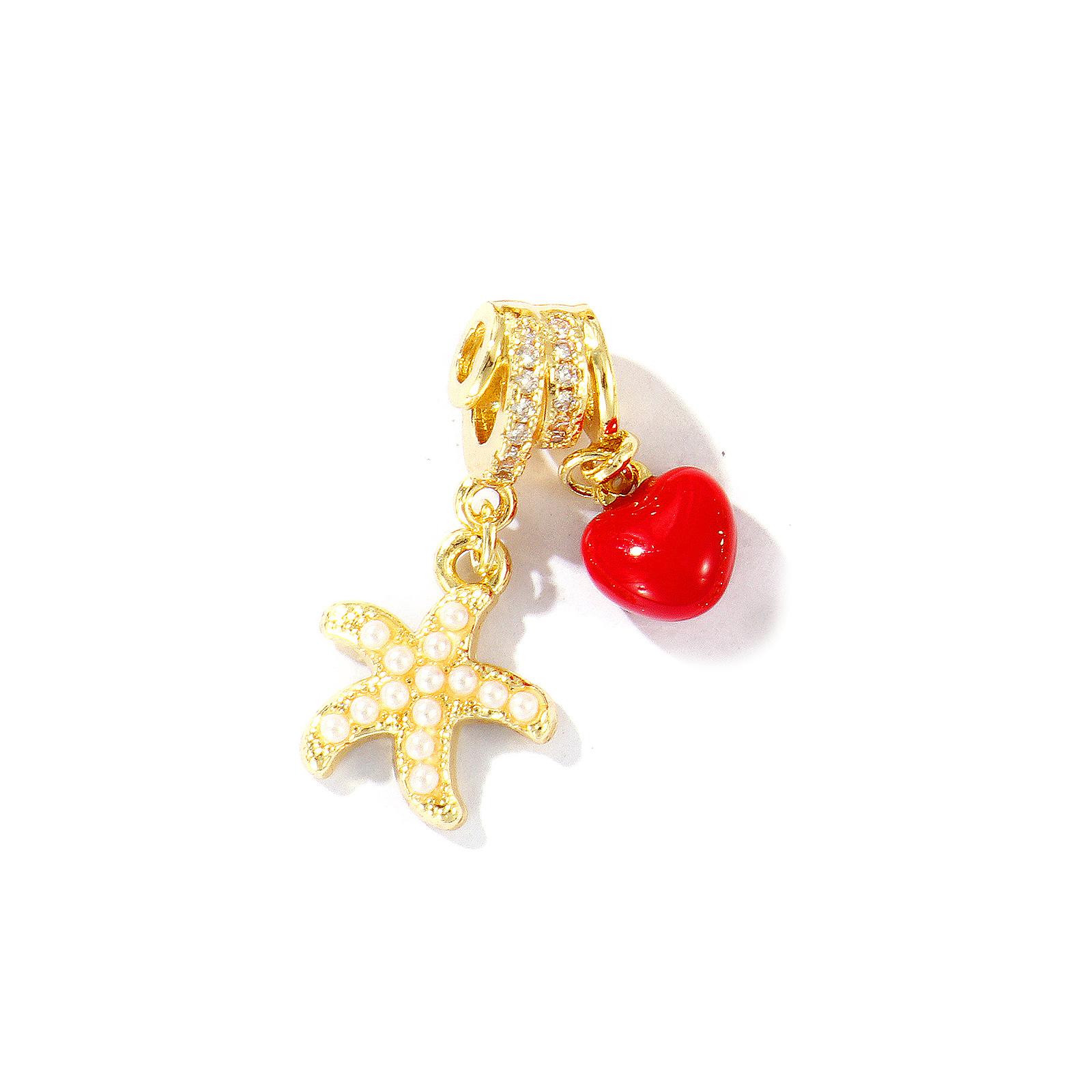 1 Piece Brass Cubic Zirconia Charms Coffee Cup Tulip Daisy Starfish Heart Fish Cherry Pendant For DIY Necklace Keychains Making
1 Piece Brass Cubic Zirconia Charms Coffee Cup Tulip Daisy Starfish Heart Fish Cherry Pendant For DIY Necklace Keychains Making