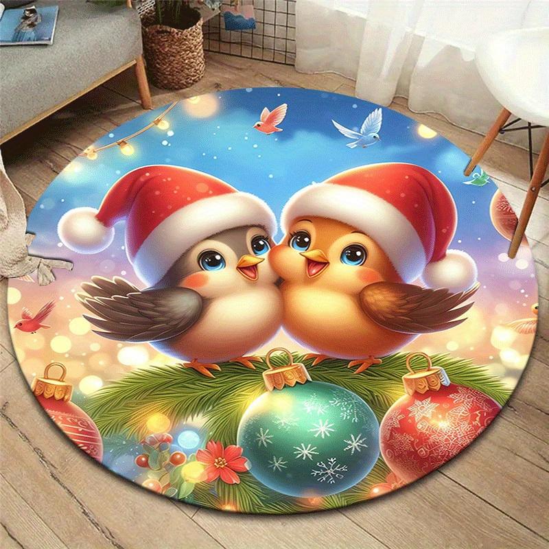 1pc Soft, Absorbent & Non-Slip Happy Christmas Bird Round Rug, Perfect for Entryway, Living Room, Bedroom Decor, Machine Washable Flannel Me 80cm by 80cm
1pc Soft, Absorbent & Non-Slip Happy Christmas Bird Round Rug, Perfect for Entryway, Living Room, Bedroom Decor, Machine Washable Flannel Me 80cm by 80cm
