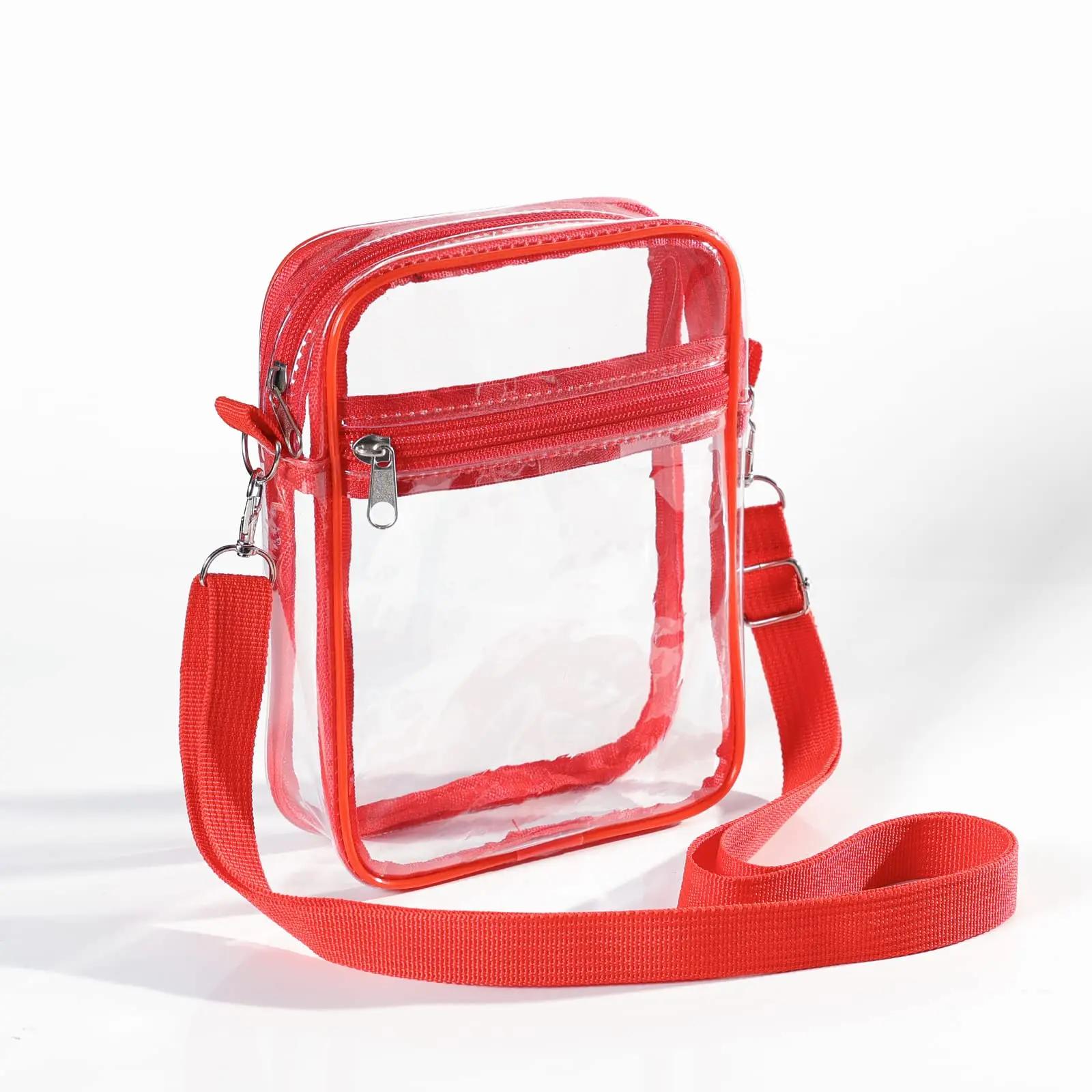 Women Clear Shoulder Bag Stadium Approved PVC Concert Transparent Purse Simple Crossbody Bag with Front Pocket Casual Handbag 20x15x4.6cm
Women Clear Shoulder Bag Stadium Approved PVC Concert Transparent Purse Simple Crossbody Bag with Front Pocket Casual Handbag 20x15x4.6cm