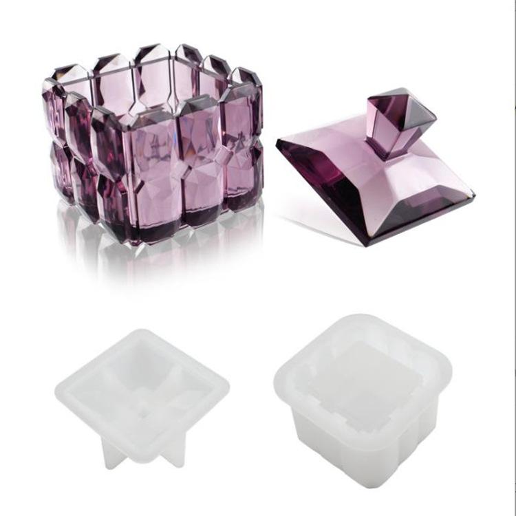 DIY Crystal Dropper Mold, Epoxy Resin, Diamond Cut Surface, Cube, Jewelry Storage Box, Jar, Mirror Silicone Mold Pack of 2
DIY Crystal Dropper Mold, Epoxy Resin, Diamond Cut Surface, Cube, Jewelry Storage Box, Jar, Mirror Silicone Mold Pack of 2