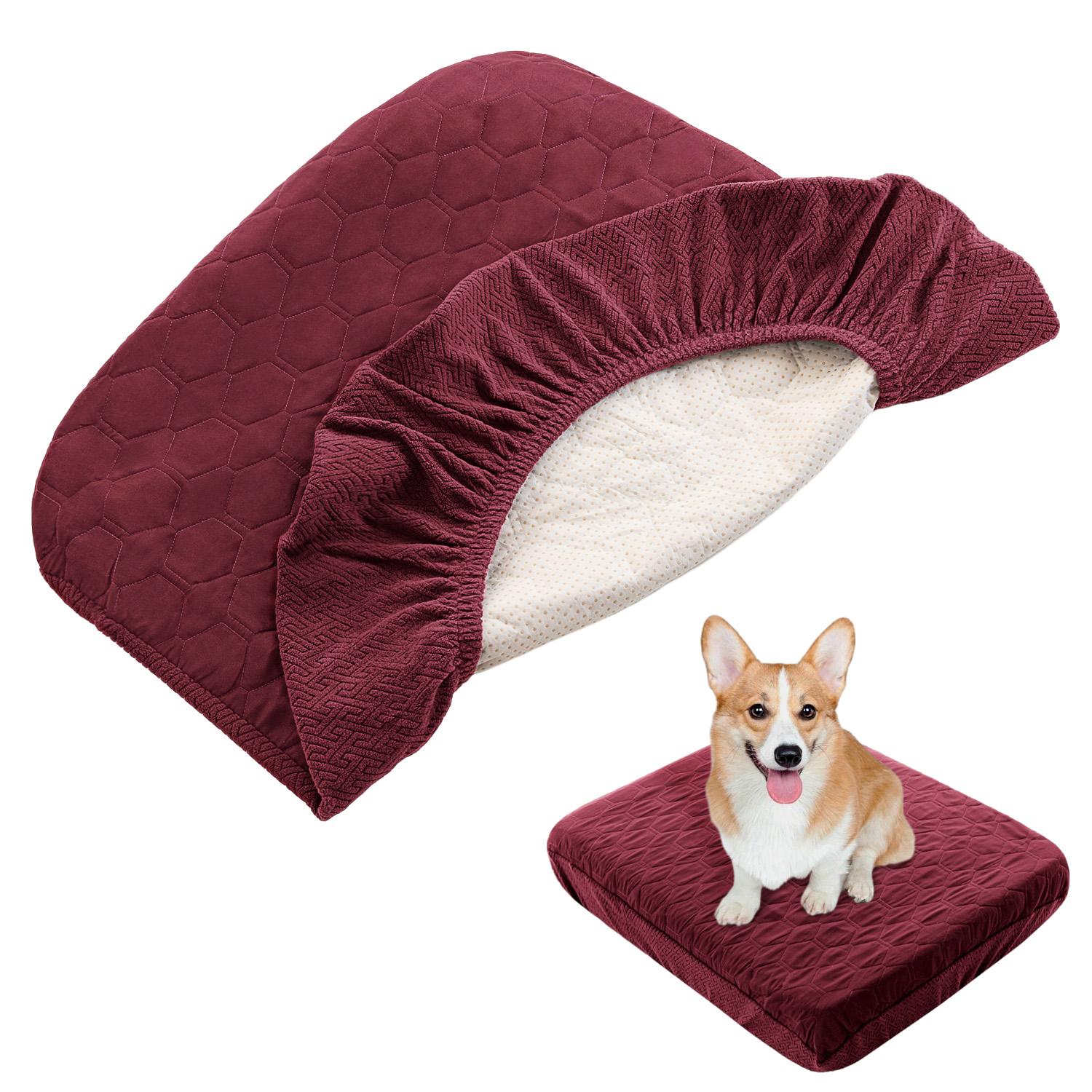 For Waterproof Dog Bed Covers Replacement Washable Pet Hair Easy To Remove, Dog Pillow Cover Quilted, Bed Cover For Dog/Cat 20 30 inch бордовий
For Waterproof Dog Bed Covers Replacement Washable Pet Hair Easy To Remove, Dog Pillow Cover Quilted, Bed Cover For Dog/Cat 20 30 inch бордовий