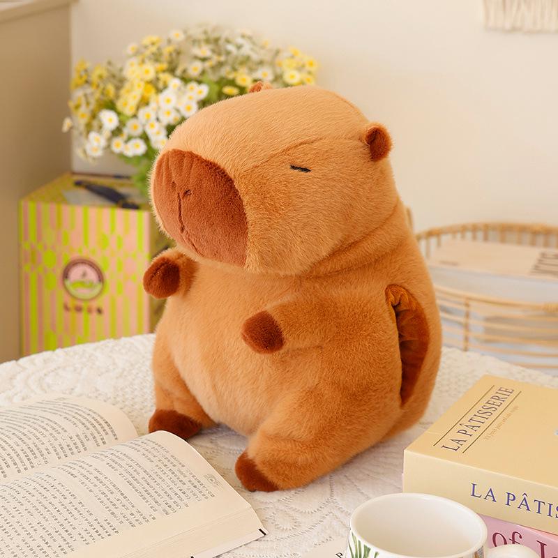 Плюшевый кошелек для монет и рюкзак Капибара - Милая мультяшная кукла, сумка для хранения для девочек 0.35kg, 33cm
Плюшевый кошелек для монет и рюкзак Капибара - Милая мультяшная кукла, сумка для хранения для девочек 0.35kg, 33cm