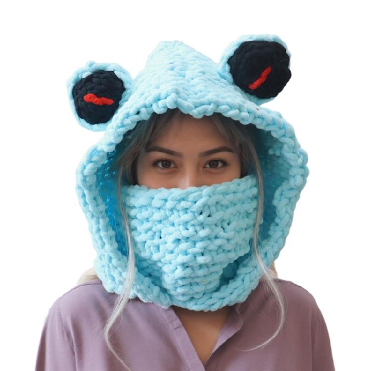 Unique Toads Design Knit Balaclava Cap Unisex Winter Headwear Soft Polyester Material For Outdoor Sports Snow Activities світло-синій колір
Unique Toads Design Knit Balaclava Cap Unisex Winter Headwear Soft Polyester Material For Outdoor Sports Snow Activities світло-синій колір