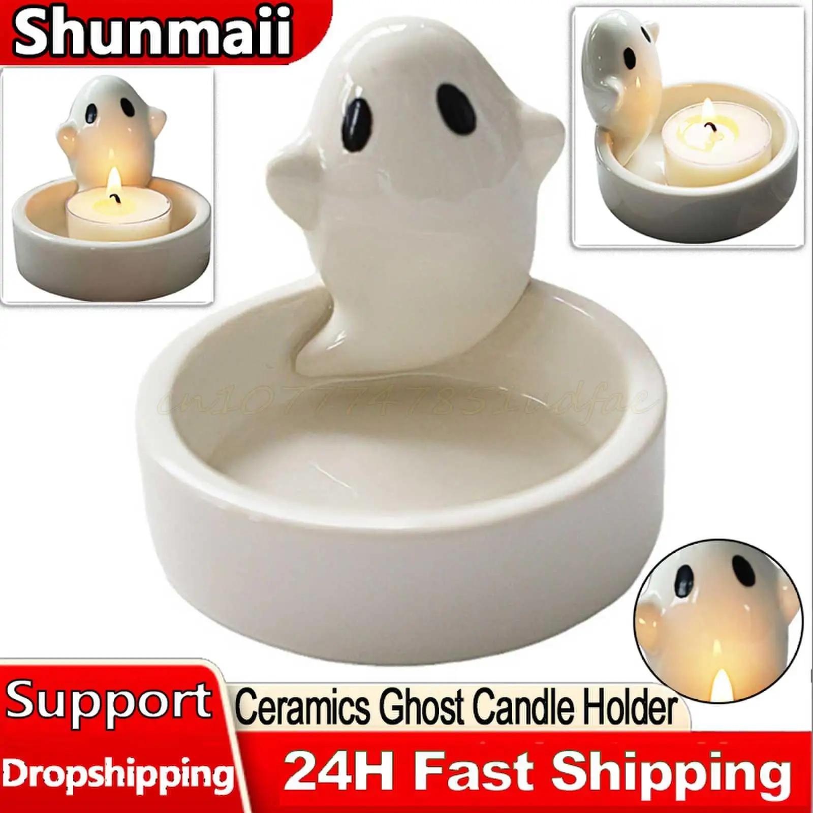 Ceramics Ghost Candle Holder Candle Holder Table Decor Candlestick Holder Halloween Decor Cute Ghost Shape Candle Holder
Ceramics Ghost Candle Holder Candle Holder Table Decor Candlestick Holder Halloween Decor Cute Ghost Shape Candle Holder