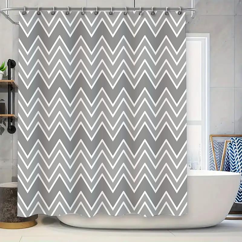White Striped Shower Curtain Waterproof Bath Accessories Decorative Room Divider For Home Decoration (180X207Cm) W60H190(CM)-1 Pcs
White Striped Shower Curtain Waterproof Bath Accessories Decorative Room Divider For Home Decoration (180X207Cm) W60H190(CM)-1 Pcs