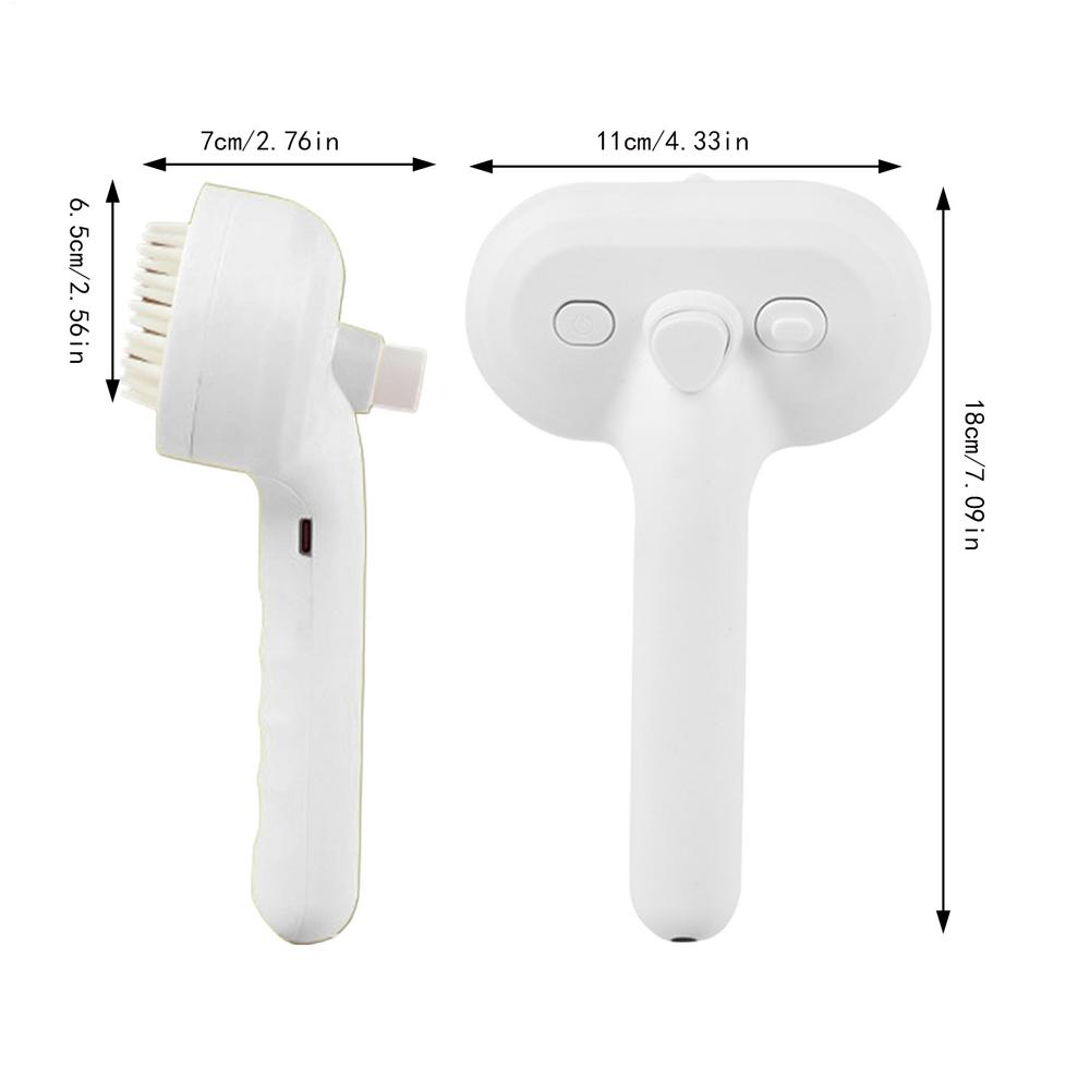 Dog Hair Brush Cat Detangling Comb With Built-In Spray Function Pet Spray Hair Removal Comb For Small Medium Animals білий
Dog Hair Brush Cat Detangling Comb With Built-In Spray Function Pet Spray Hair Removal Comb For Small Medium Animals білий