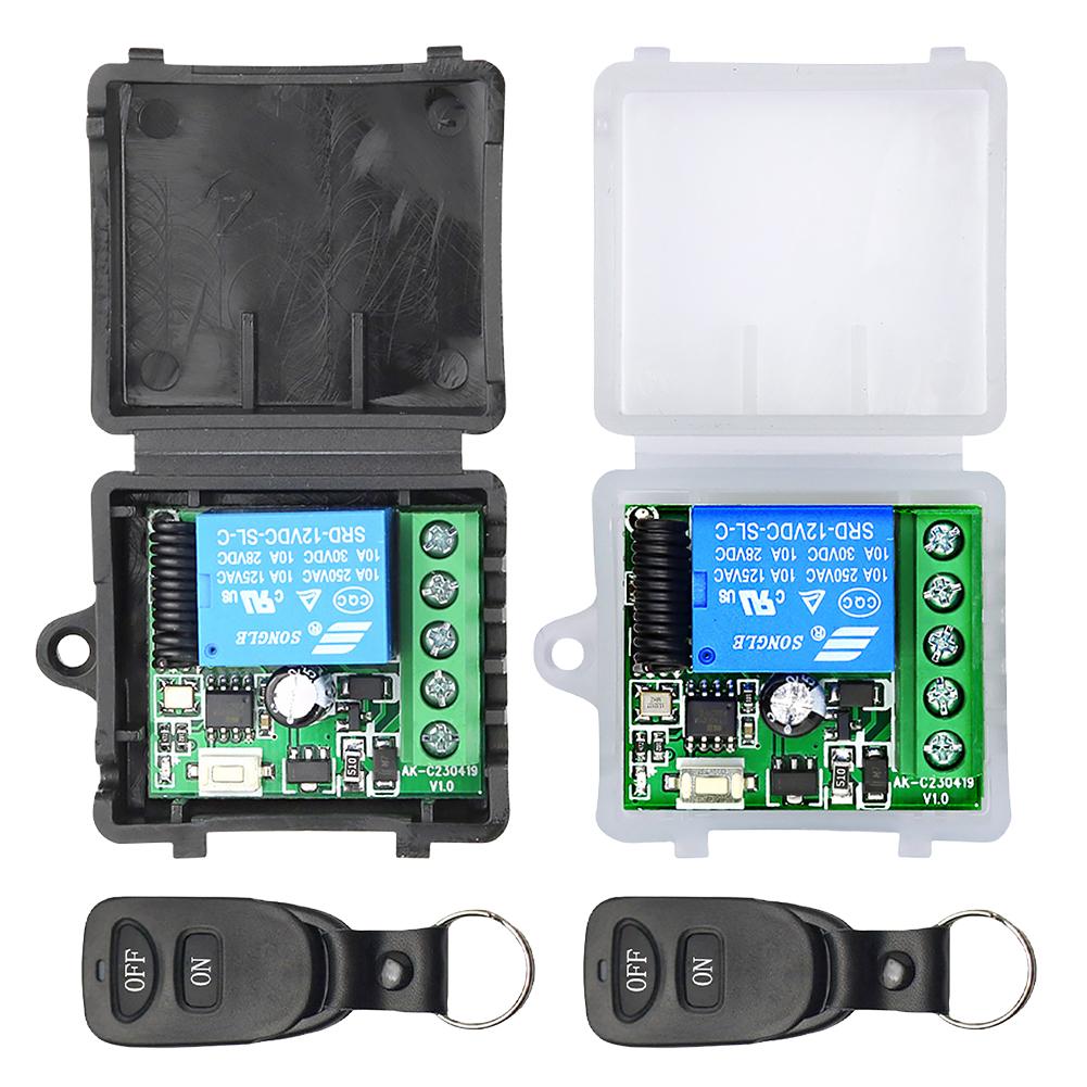 de# 433 МГц Корисний радіочастотний передавач Кнопка ввімкнення вимкнення Портативний радіочастотний релейний приймач постійного струму 10A білий
de# 433 МГц Корисний радіочастотний передавач Кнопка ввімкнення вимкнення Портативний радіочастотний релейний приймач постійного струму 10A білий