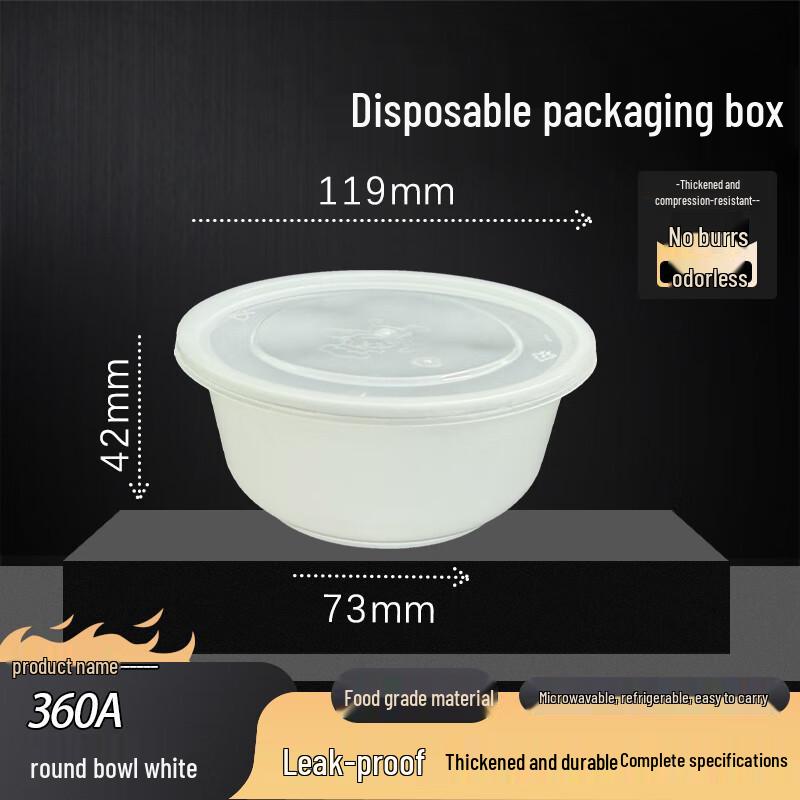 Disposable 360ml Round Takeaway Bowls (Lidless)
Disposable 360ml Round Takeaway Bowls (Lidless)