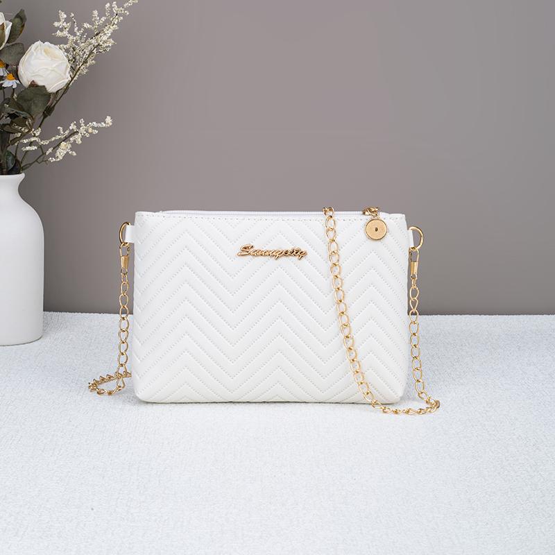 New Minimalist Women s Handbag Chain Striped Crossbody Bag Dual-use Women s Bag білий
New Minimalist Women s Handbag Chain Striped Crossbody Bag Dual-use Women s Bag білий