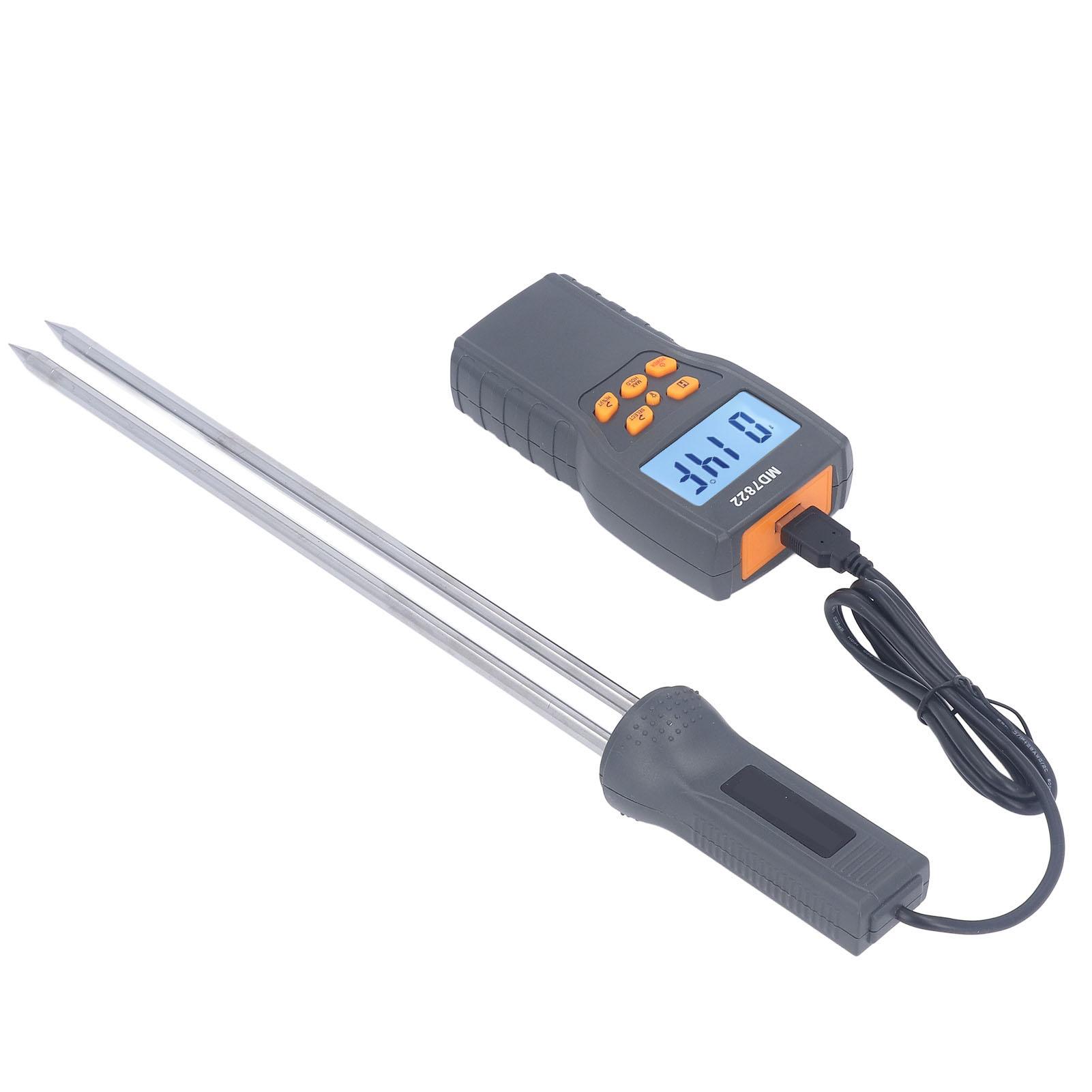 Измеритель влажности Портативный анализатор содержания воды в зерне Многофункциональный ЖК-цифровой тестер влажности
Измеритель влажности Портативный анализатор содержания воды в зерне Многофункциональный ЖК-цифровой тестер влажности