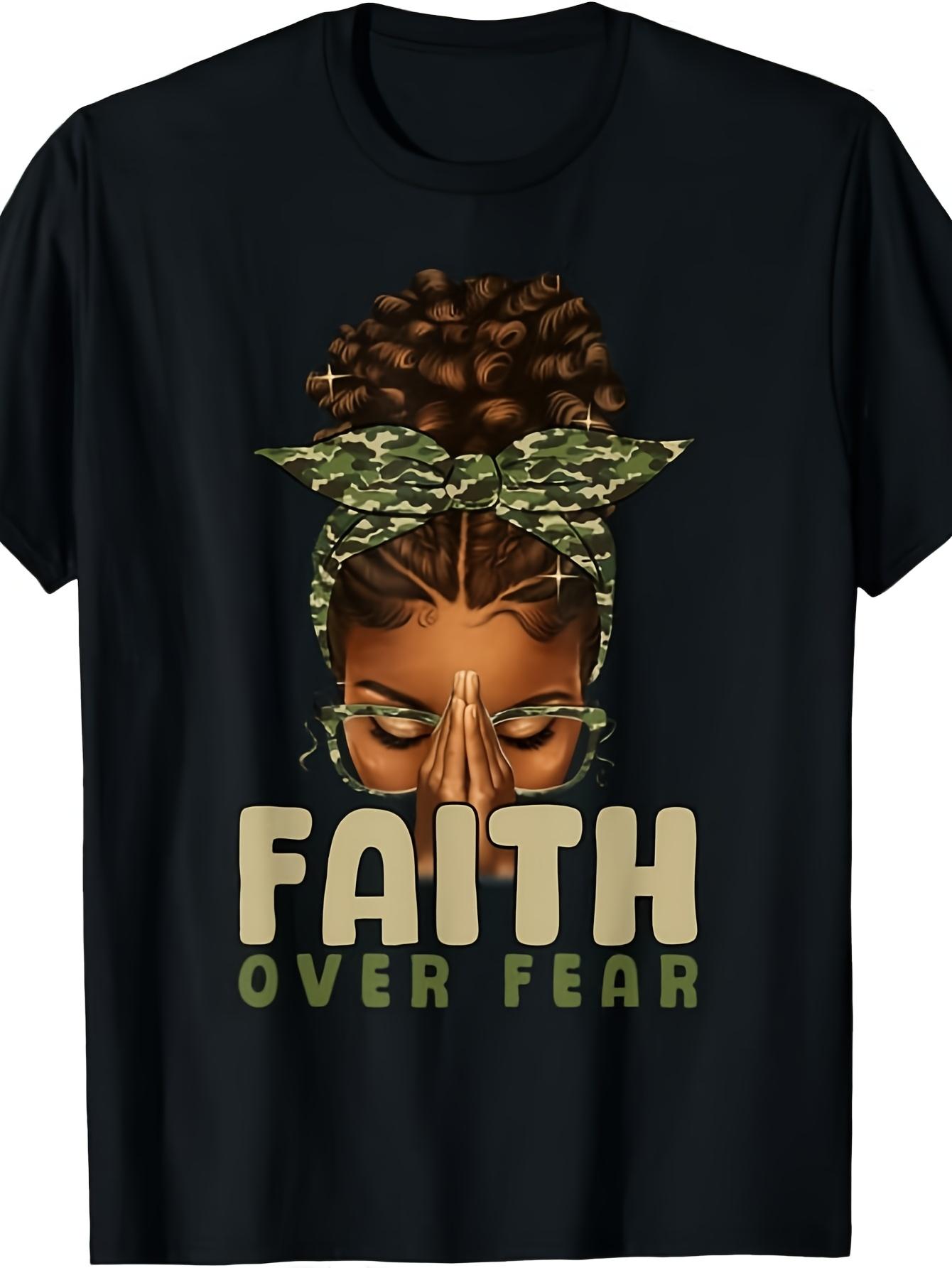 Faith Over Fear Christian Camo African American Afro Women T-ShirtBlack Same Style for Men and Women 2026 Summer Short-sleeved Printed T-shirt 180G 5XL різнокольоровий
Faith Over Fear Christian Camo African American Afro Women T-ShirtBlack Same Style for Men and Women 2026 Summer Short-sleeved Printed T-shirt 180G 5XL різнокольоровий