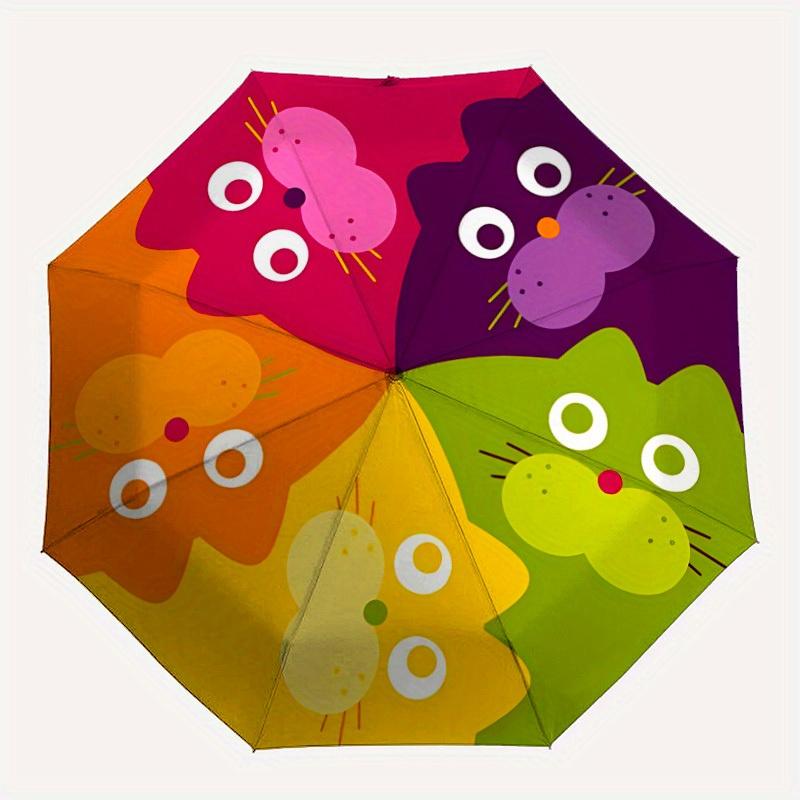 1pc Colorful Cats Automatic Open/Close Umbrella Sturdy Iron Frame, Compact Travel Umbrella - Perfect Gift for Women, Men, Birthdays067
1pc Colorful Cats Automatic Open/Close Umbrella Sturdy Iron Frame, Compact Travel Umbrella - Perfect Gift for Women, Men, Birthdays067