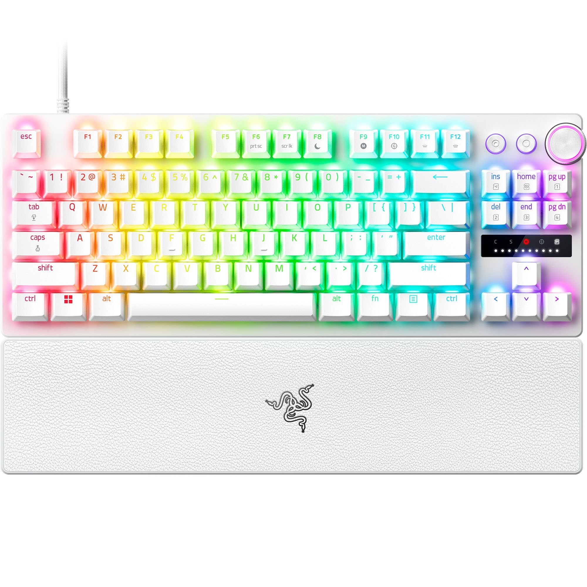 Equipped with Rapid Trigger Razer Huntsman V3 Pro Tenkeyless Analog gaming keyboard with Rapid Trigger and adjustable actuation Analog optical switch білий
Equipped with Rapid Trigger Razer Huntsman V3 Pro Tenkeyless Analog gaming keyboard with Rapid Trigger and adjustable actuation Analog optical switch білий