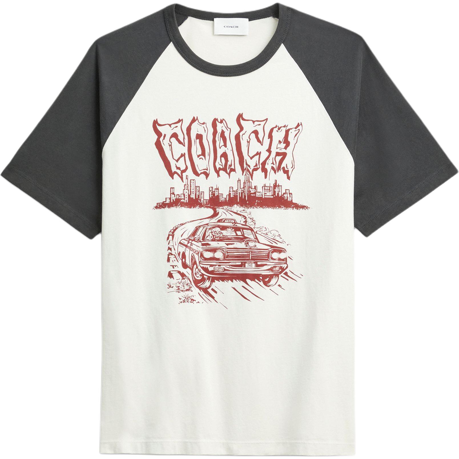 Coach Cotton Cab Pattern Raglan Sleeve T-Shirt Men Tops CDO94-GRM XL
Coach Cotton Cab Pattern Raglan Sleeve T-Shirt Men Tops CDO94-GRM XL
