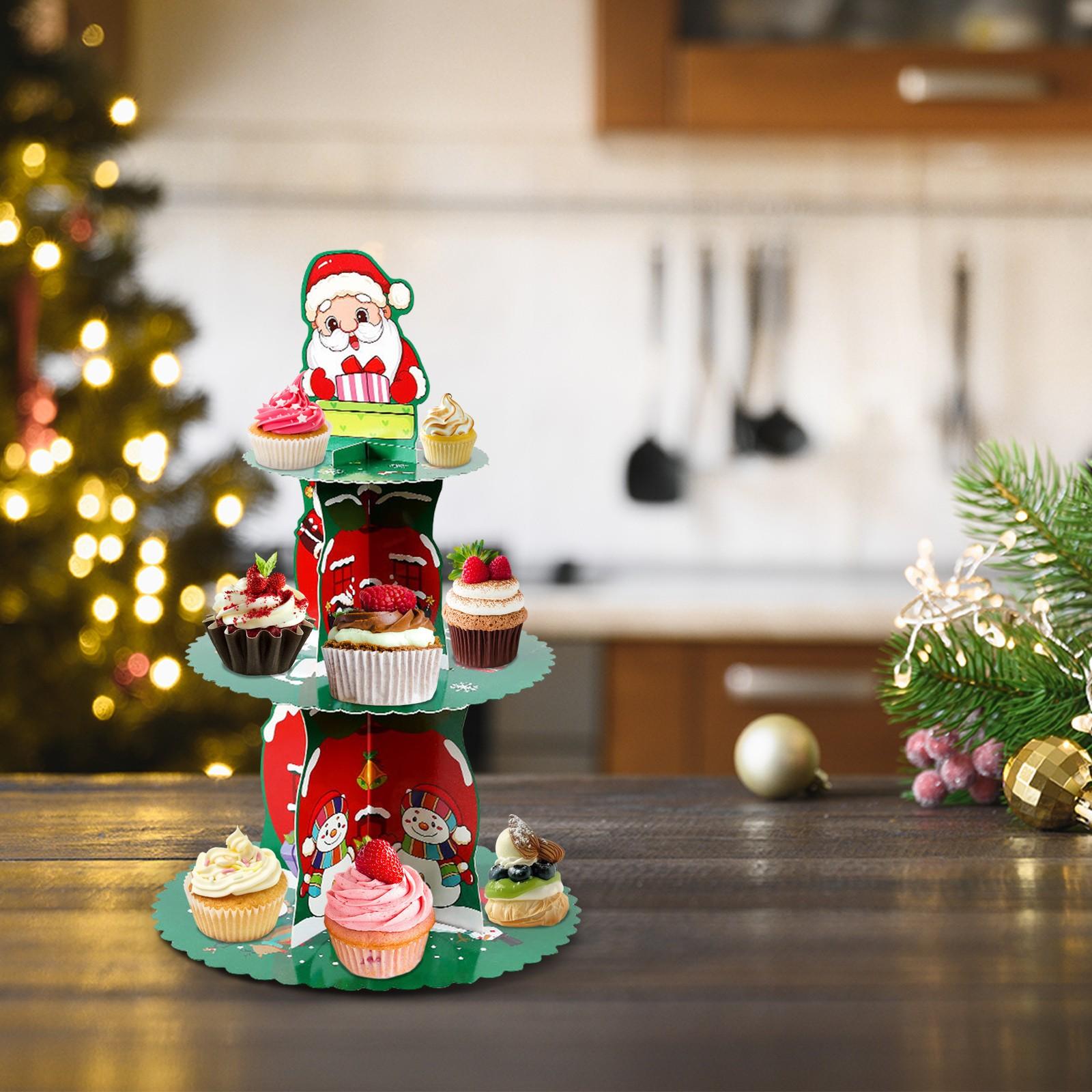 Стеллаж для хранения рождественских кексов, 3-х уровневая картонная башня для десертов на Рождество, зимние принадлежности для дня рождения One Size
Стеллаж для хранения рождественских кексов, 3-х уровневая картонная башня для десертов на Рождество, зимние принадлежности для дня рождения One Size