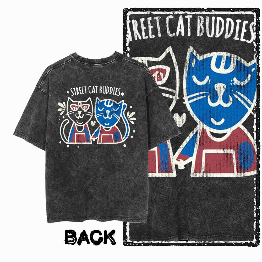 G Back Print Acid Washed Cotton oneck Cat Graphic Unisex Tshirt Streetwear Big Size Cool Vintage Unisexs Tee Tshirt S
G Back Print Acid Washed Cotton oneck Cat Graphic Unisex Tshirt Streetwear Big Size Cool Vintage Unisexs Tee Tshirt S