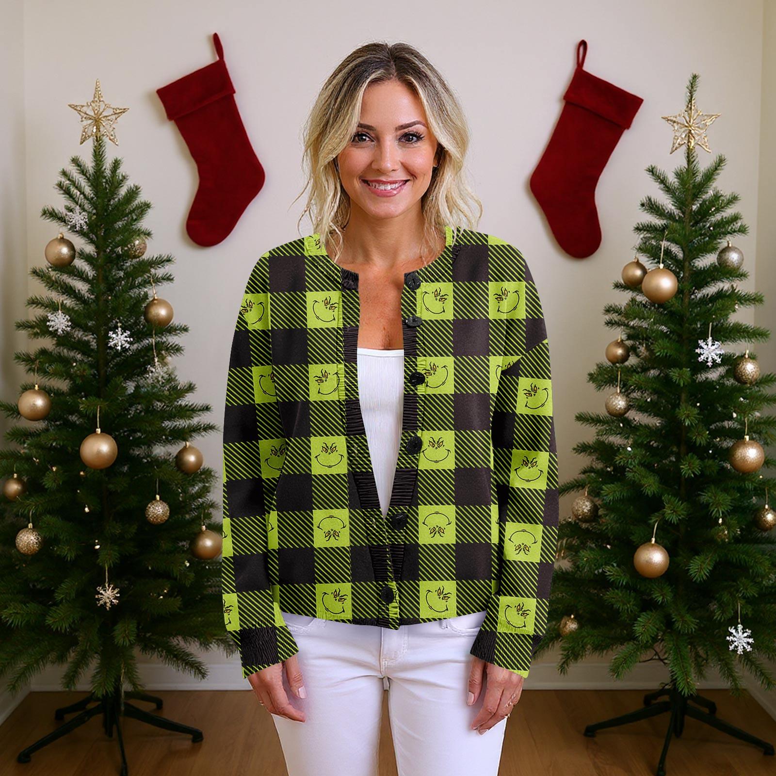 Женский рождественский свитер Милый забавный рождественский свитер Осень и зима Свитер с длинным рукавом вязаный XL
Женский рождественский свитер Милый забавный рождественский свитер Осень и зима Свитер с длинным рукавом вязаный XL