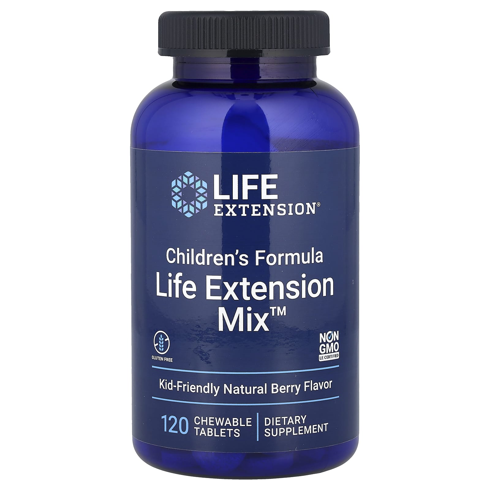 Children s Formula, Life Extension Mix™, Natural Berry Flavor, 120 Chewable Tablets
Children s Formula, Life Extension Mix™, Natural Berry Flavor, 120 Chewable Tablets