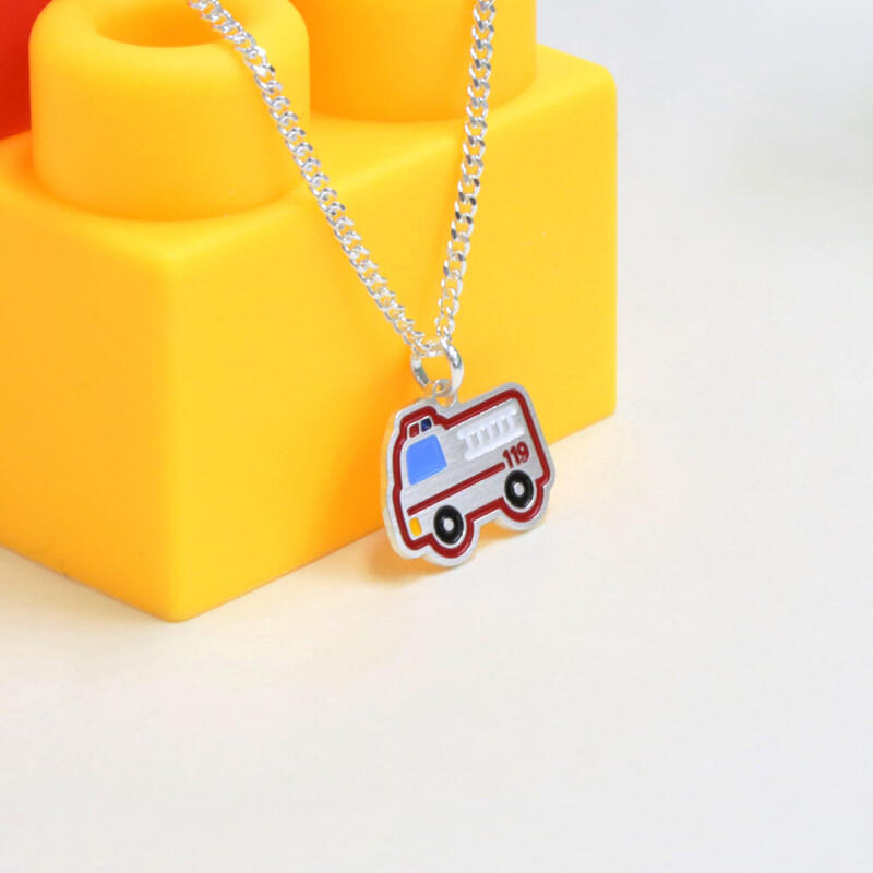 Silver 925 Fire Truck 119 Child Lost Prevention Necklace
Silver 925 Fire Truck 119 Child Lost Prevention Necklace