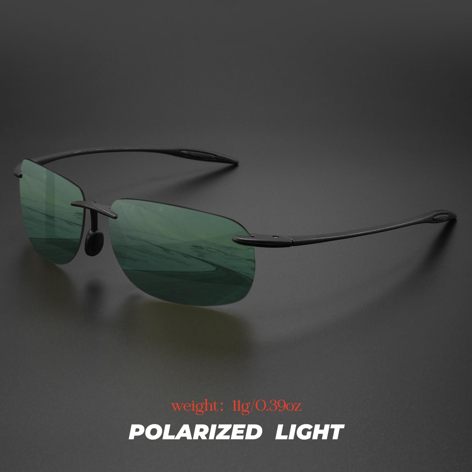 Ultra Light 11g TR90 Frameless Polarized Sunglasses - Flexible & Comfort Fit, Square Shape for Driving, Fishing, Outdoor
Ultra Light 11g TR90 Frameless Polarized Sunglasses - Flexible & Comfort Fit, Square Shape for Driving, Fishing, Outdoor