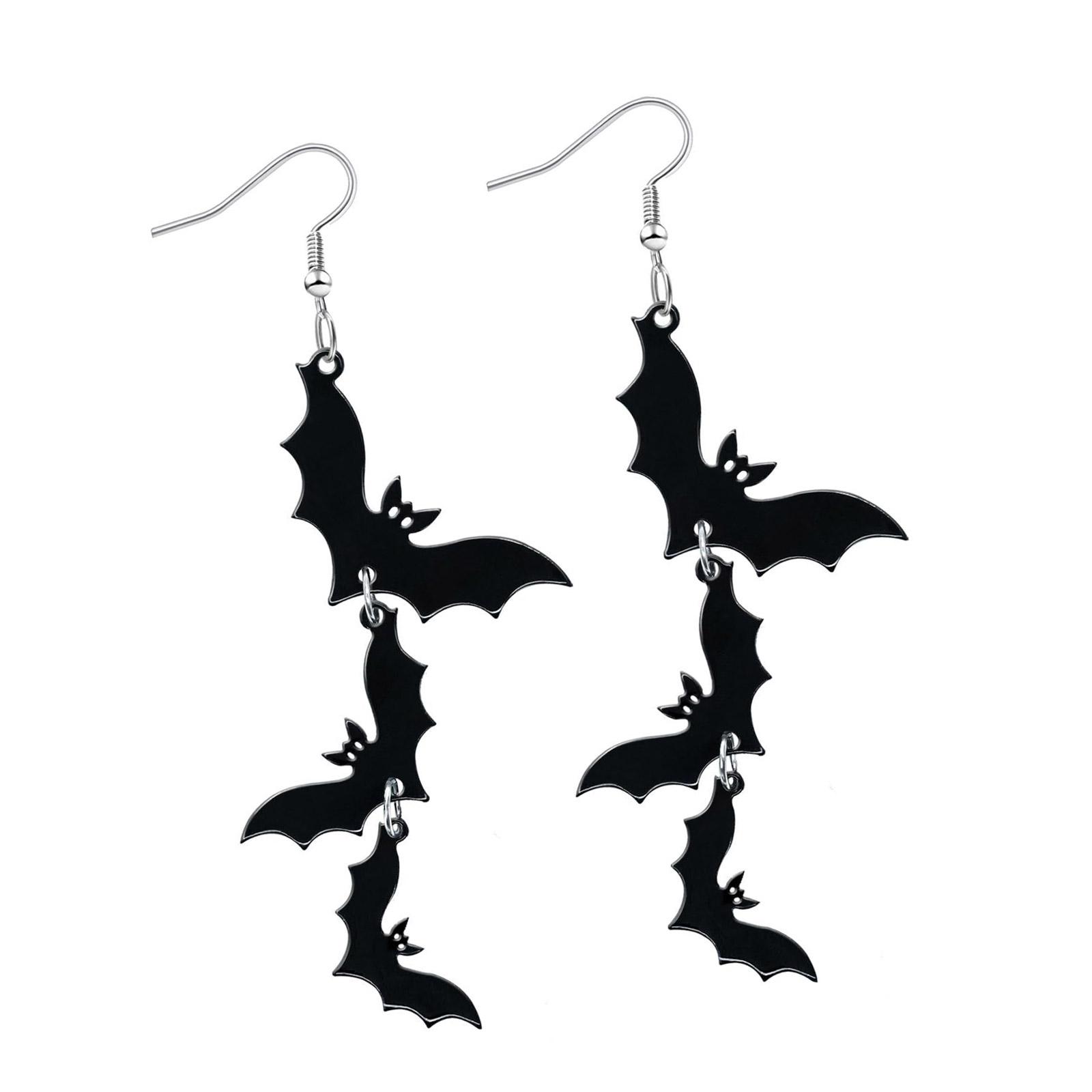 Spooky Stacked Skull Bat Earrings Lightweight Acrylic Dangle Ear Jewelry For Halloween Parties Daily Wear
Spooky Stacked Skull Bat Earrings Lightweight Acrylic Dangle Ear Jewelry For Halloween Parties Daily Wear